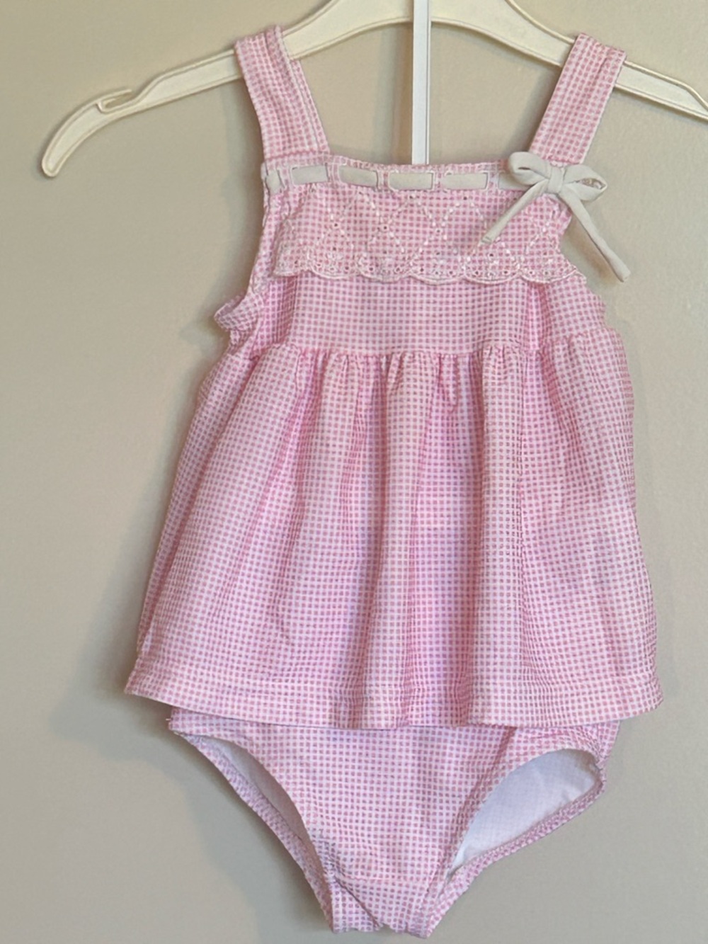 Sz24M Florence Eiseman Stripe Seersucker Swimsuit